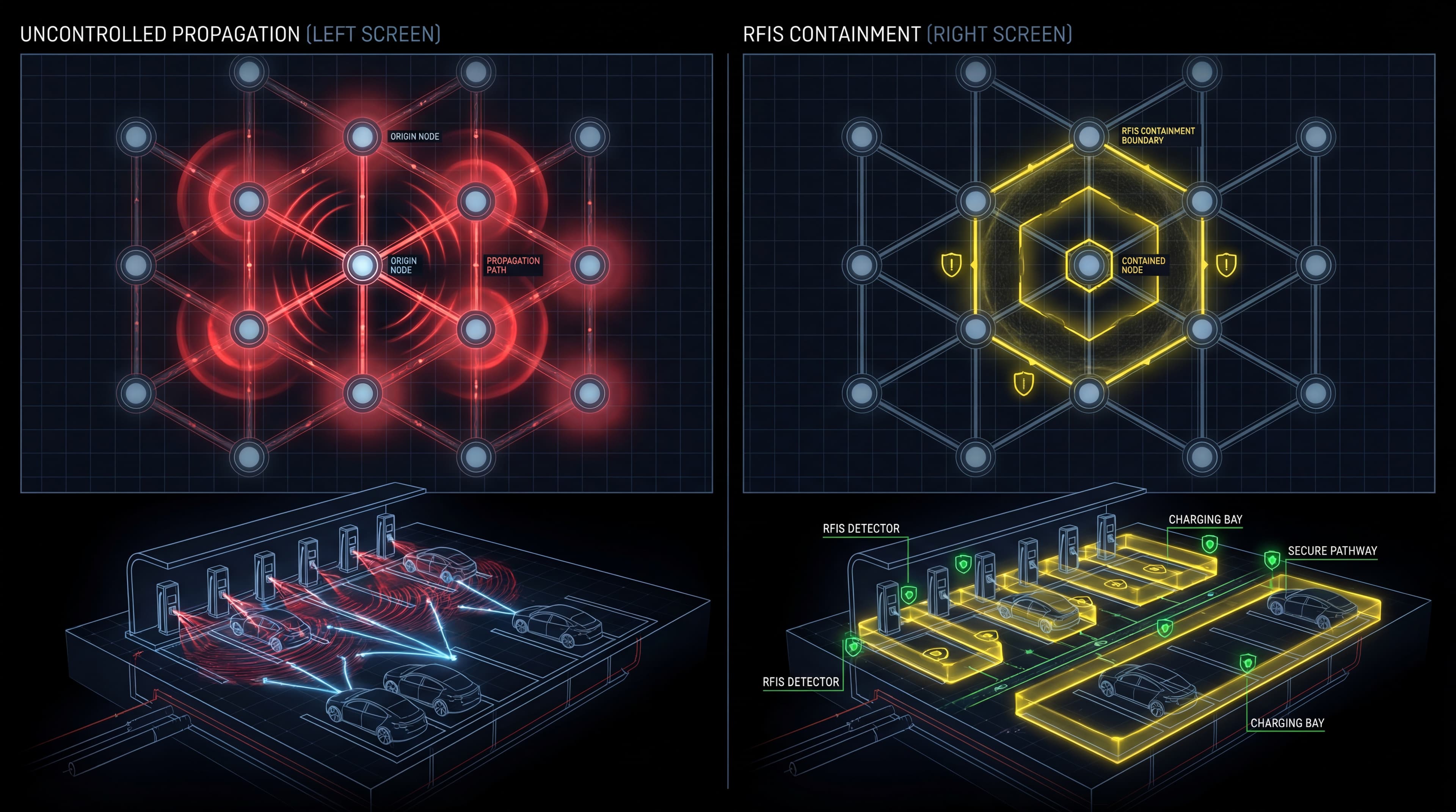 RFIS integration with EV charging infrastructure
